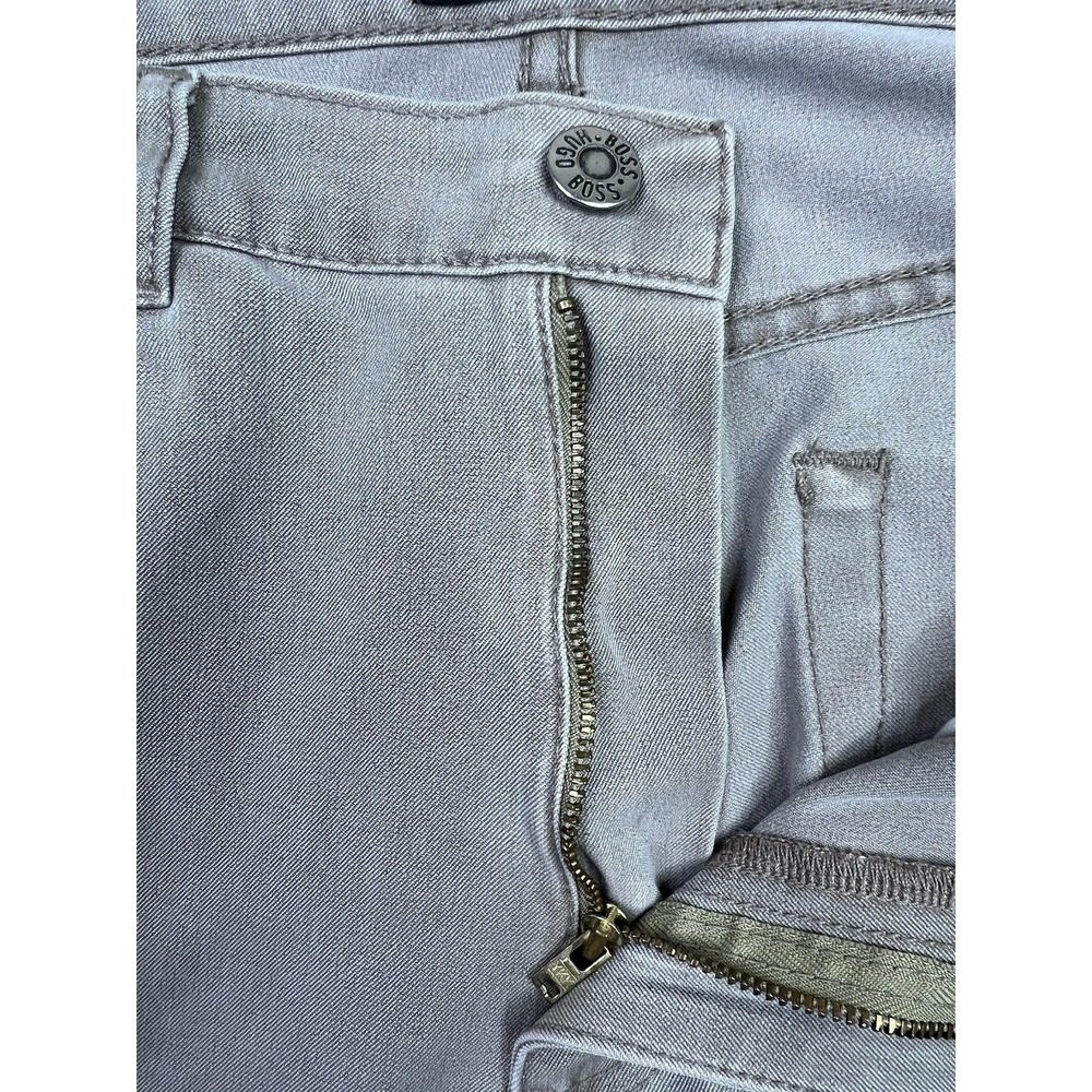 Hugo Boss Alabama 909 Jeans Mens 33x34 Beige Regular Straight Cotton Denim Italy - Picture 5 of 13